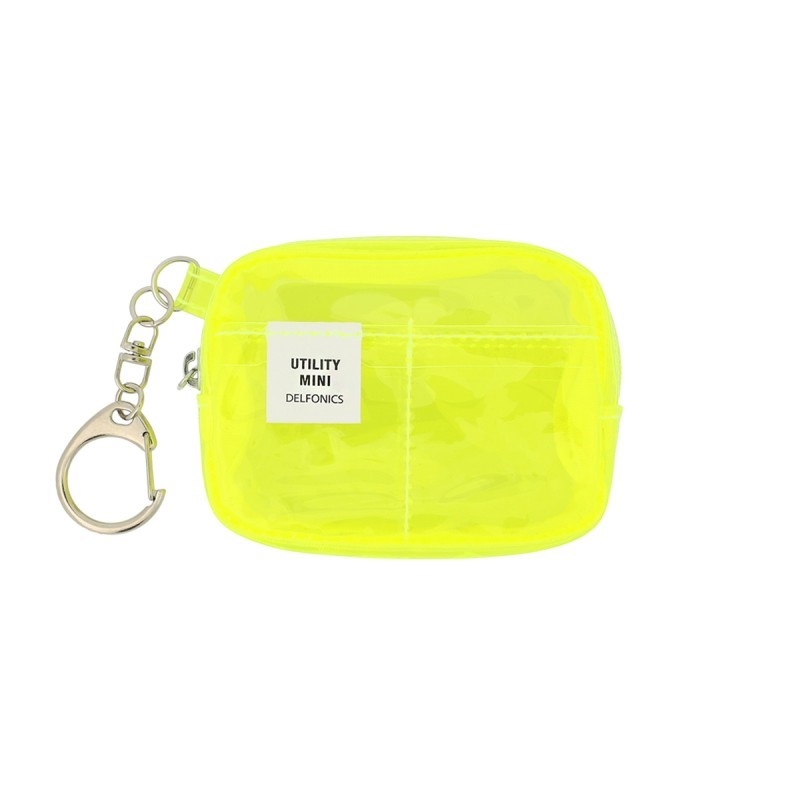 DELFONICS インナーキャリング キーホルダー/ネオンイエロー